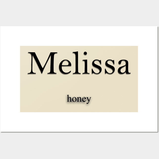 Melissa Name meaning Wall Art by Demonic cute cat